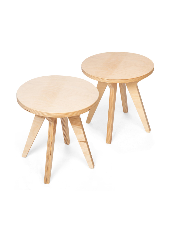 Set of 2 stools Drawin'table