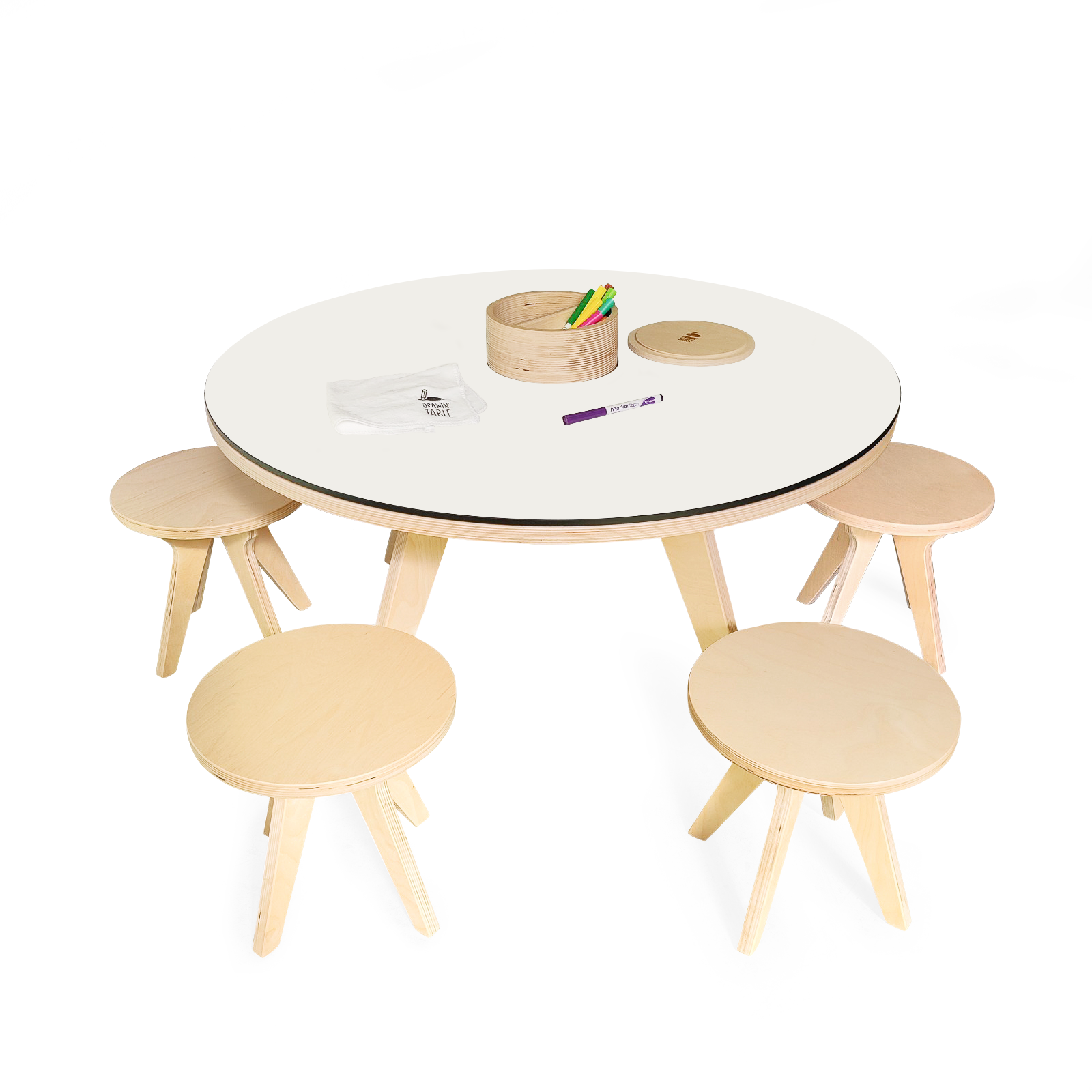 Table and stools for children xxl version