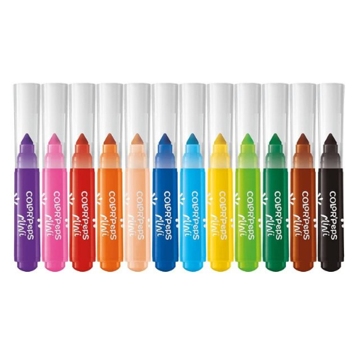 12 mini crayons de couleur MAPED Color'Peps Strong mine ultra résistante :  Chez Rentreediscount Fournitures scolaires