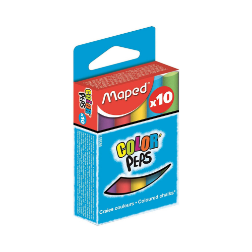 Lot de 10 craies de couleur - MAPED - Drawin'Kids