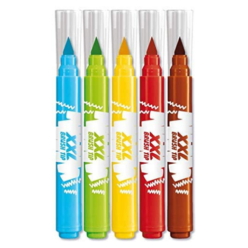 Lot de 5 feutres XXL Color'Peps Brush tip - MAPED - Drawin'Kids